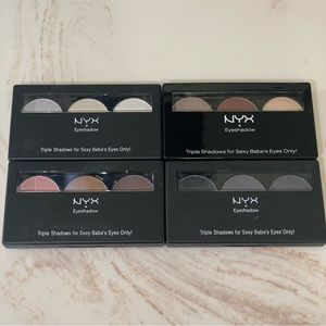 NYX Triple Shadow Palette 4 Piece Set